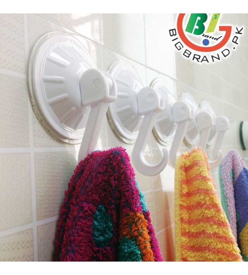 Pack of 5 Removable Bathroom Kitchen Wall Strong Suction Cup Hook 